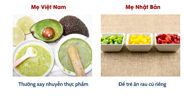 Cách chế biến đồ ăn khác nhau giữa mẹ Việt và Nhật